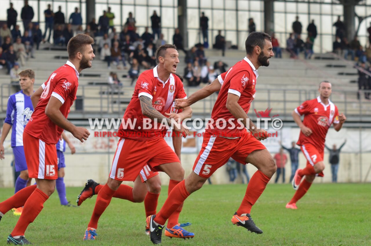 Ciolli mette a segno il primo gol della stagione che regala la vittoria ai biancorossi